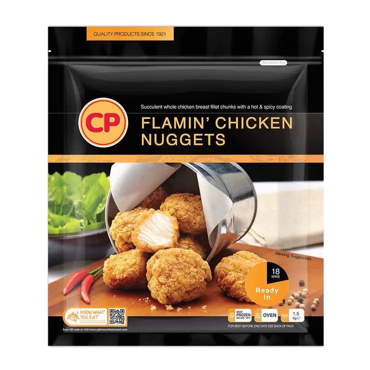 1.5kg x Flamin' Chicken Nuggets - قطع دجاج ناجتس
