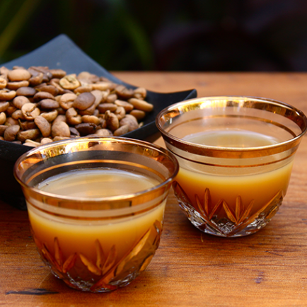 400g Saudi Coffee with Cardamon and Saffron - قهوه عربيه مع هيل وزعفران